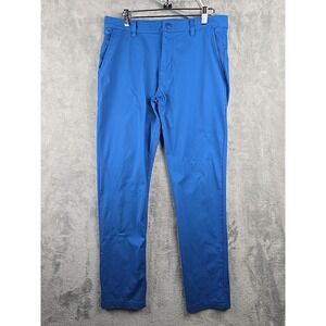 Rhone Commuter Pants Men's Size 31X30 Blue Slim Fit Flat Front Performance Chino